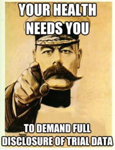 Lord Kitchener exhorts full disclosure of trial data